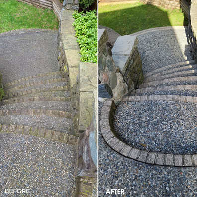 Surrey BC Pressure Wash Pros Before and After